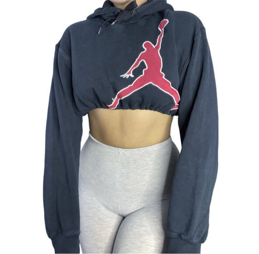 Jordans Reworked Crop Hoodie