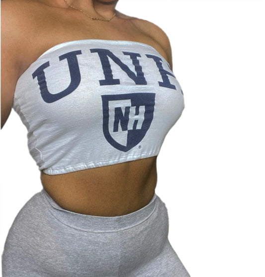 UNH Reworked Crop Tube Top