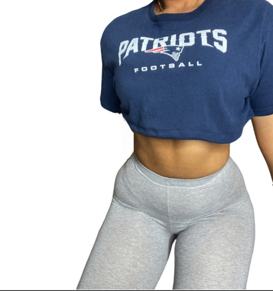 New England Patriots Reworked Crop Top