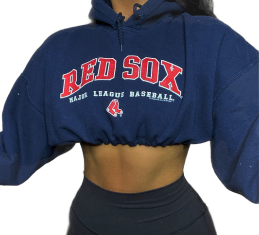 BOSTON RED SOX Reworked Crop Hoodie