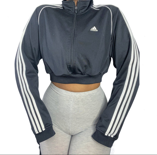 Adidas Reworked Crop Zip Up Track Jacket