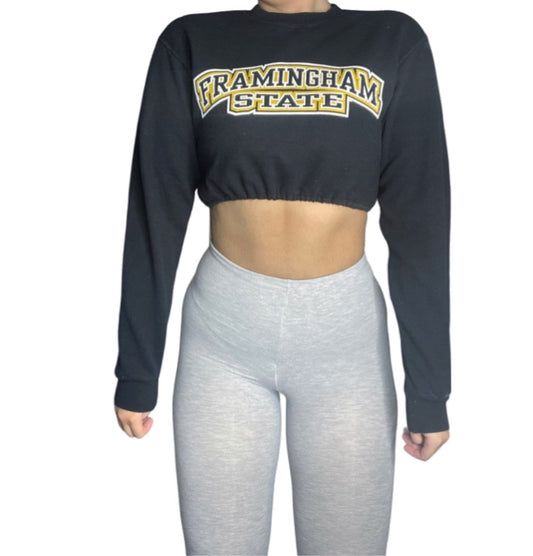 Framingham State University Reworked Crop Crewneck