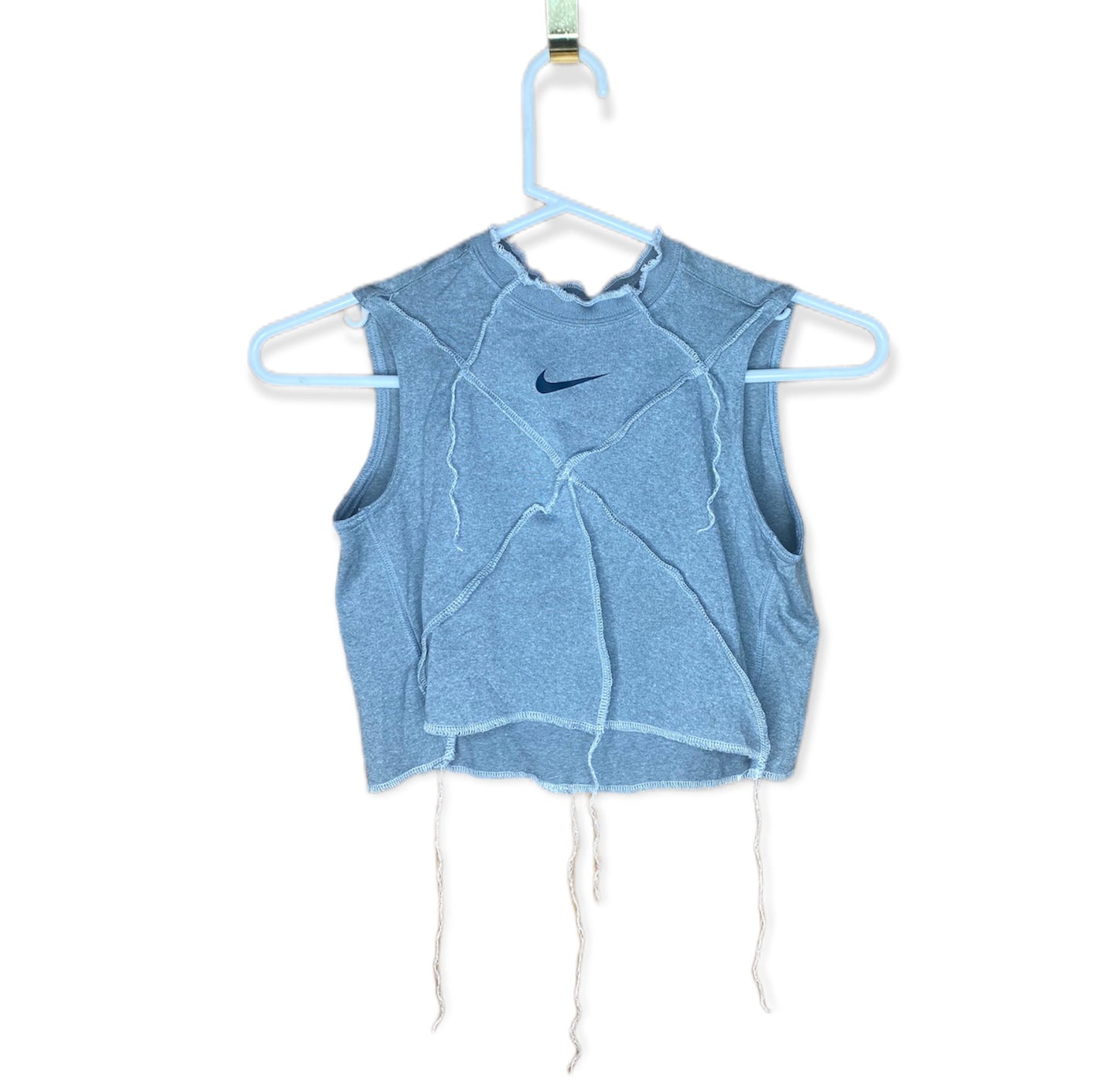 Nike Reworked Contrast Stitch Crop Top