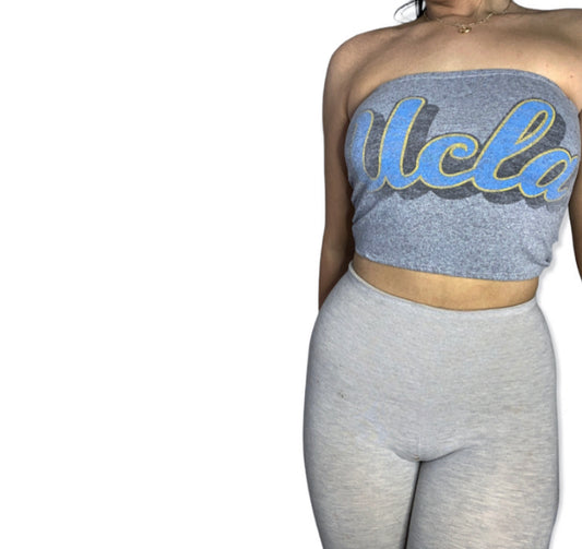 UCLA Reworked Custom Crop Tube Top