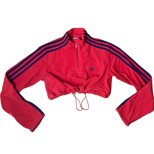 Adidas Reworked Drawstring Crop zip Up