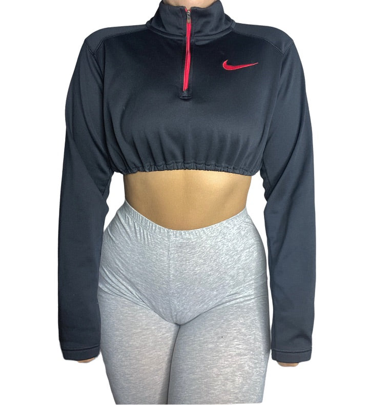 Nike Reworked Crop Quarter Zip Up