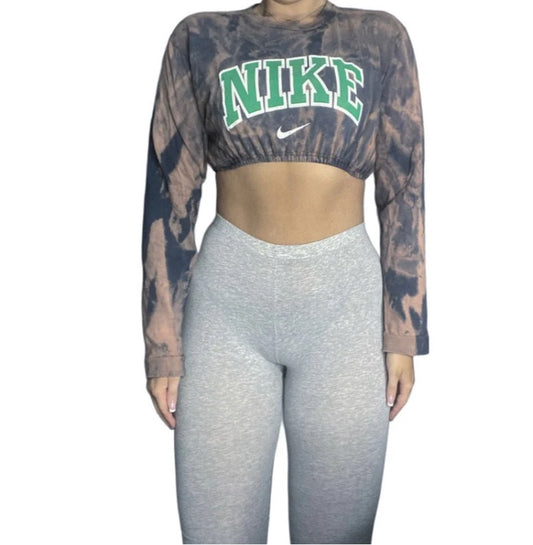 Nike Reworked Longsleeve Tiedye Crop Top