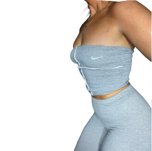 Nike Reworked Contrast Stitch Tube Top