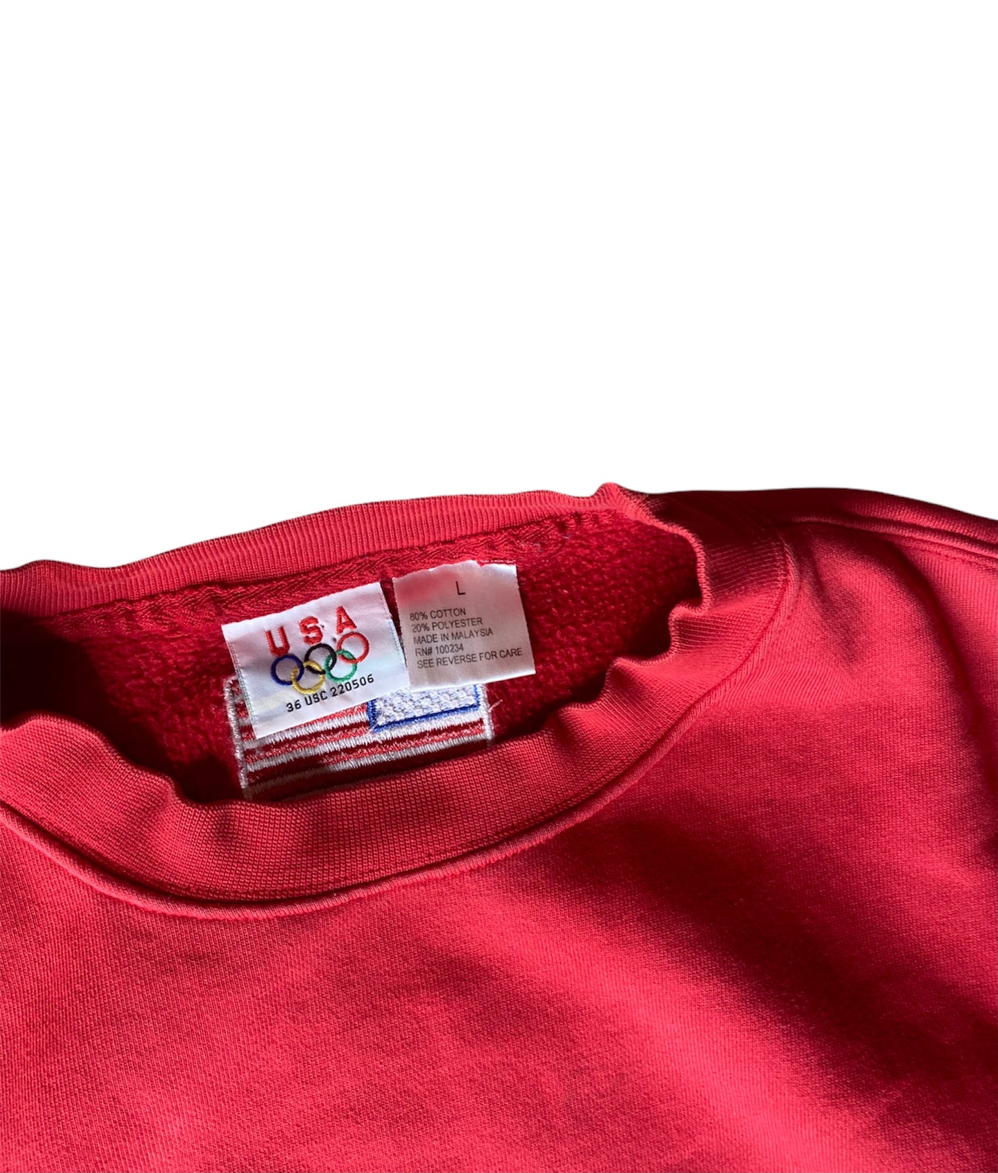 Vintage USA Olympics Reworked Crop Crewneck