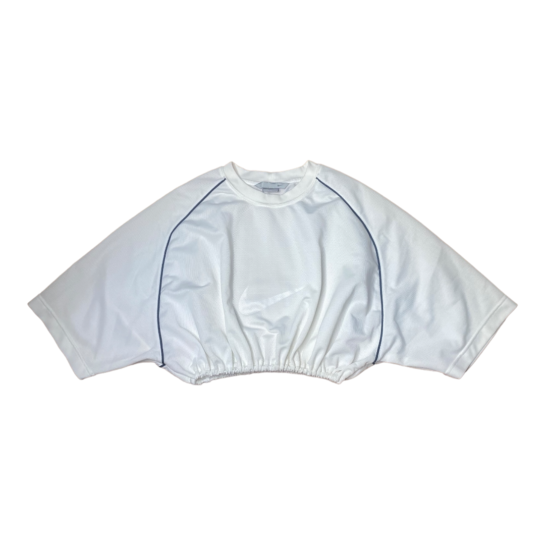 Nike y2k White Reworked Crop Top