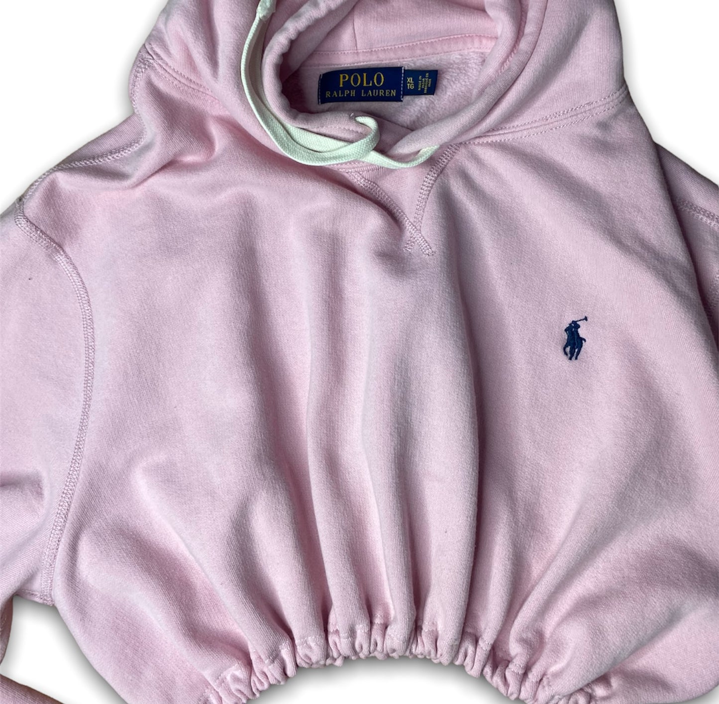 Ralph Lauren Polo Pink Reworked Hoodie Sweatshirt