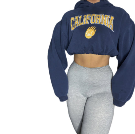 University of California Berkeley Reworked Crop Hoodie