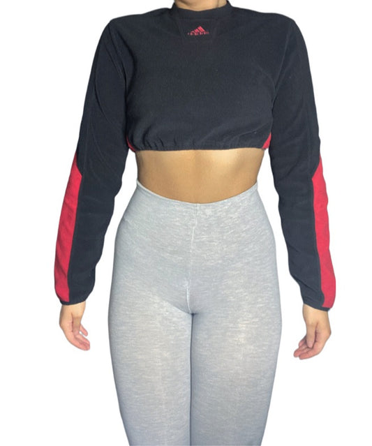 Adidas Reworked Fleece Long-sleeve Crop Top