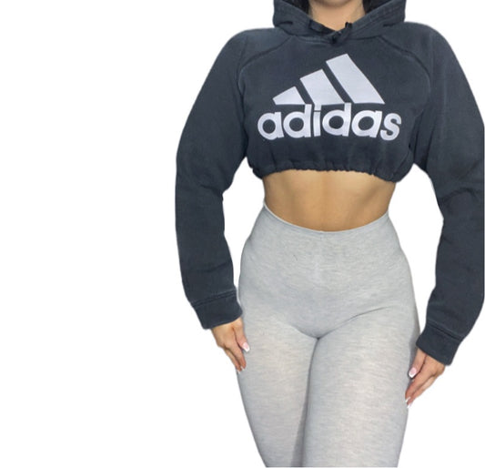 Adidas Reworked Crop Black Hoodie